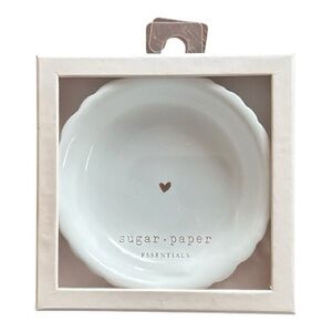 Sugar Paper Essentials Small Round Heart Ceramic Trinket Dish